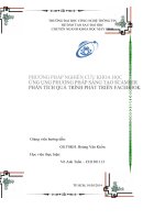 Phương pháp nghiên cứu khoa học ứng dụng phương pháp sáng tạo scamper phân tích quá trình phát diện trên biển Facebook