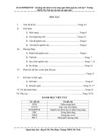 Đề tàiNCKHSPƯD :“ Sử dụng thủ thuật rèn kỹ năng nghe nhằm giúp học sinh lớp 9  Trường THCS Thị Trấn học tốt một tiết nghe hiểu”