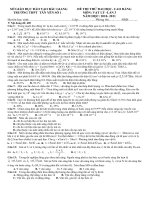 DE THI THU DH-CD NAM 2011 TRUONG THPT TAN YEN 1