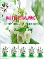 Tiết 57:THỂ TÍCH CỦA HÌNH HỘP CHỮ NHẬT