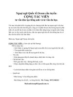 Tuyển Cộng tác viên