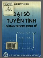 Đại số tuyến tính dùng trong kinh tế