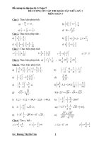 đề cương ôn tập toán 7 học kì 1