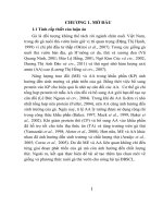 tóm tắt luận án Ảnh hưởng của các mức năng lượng trao đổi và một số acid amin thiết yếu lên sinh trưởng và chất lượng thân thịt của gà H’mông