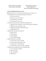 Đề thi Sinh học 6 Kỳ II ( Đề 8)