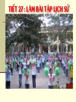 Sử 6 Tiết 27 ( làm bài tập lich sử )