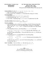 De thi HSG lop 12 mon Toan Thanh Hoa 2011