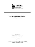 HƯỚNG DẪN TỔ CHỨC SỰ KIỆN