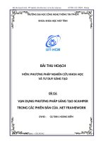 Tiểu luận môn phương pháp nghiên cứu khoa học VẬN DỤNG PHƯƠNG PHÁP SÁNG TẠO SCAMPER TRONG CÁC PHIÊN BẢN CỦA .NET FRAMEWORK