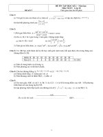 Đề ôn tập Toán 10 HK2 - đề số 17