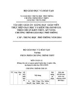 PHÂN PHỐI CHƯƠNG TRÌNH THPT MÔN TOÁN 12