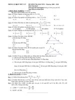 Đề Thi Toán 8 - HK2 (09 - 10)