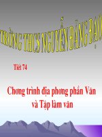 Tiet 74 Chuong trinh dia phuong