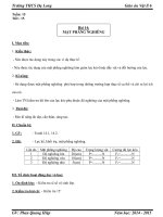 Giáo án vật lí bài mặt phẳng nghiêng