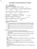 Câu hỏi ôn tập chương III Hình học 9