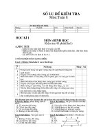 bộ đề kiểm tra 45 phút toán 8  (cả hai học kì)