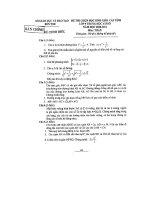 Đề + Đáp án thi HSG Toán cấp Tỉnh 2010-2011