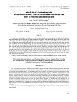 báo cáo khoa học đề tài MỘT SỐ VẤN ĐỀ LÝ LUẬN VÀ THỰC TIỄN ĐỂ CHUYỂN GIAO KỸ THUẬT CANH TÁC LÚA GIẢM PHÁT THẢI KHÍ NHÀ KÍNH Ở MỘT SỐ TỈNH ĐỒNG BẰNG SÔNG CỬU LONG