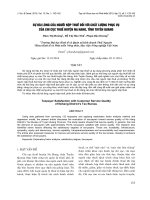 báo cáo khoa học đề tài SỰ HÀI LÒNG CỦA NGƯỜI NỘP THUẾ ĐỐI VỚI CHẤT LƯỢNG PHỤC VỤ CỦA CHI CỤC THUẾ HUYỆN NA HANG, TỈNH TUYÊN QUANG
