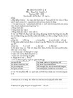 đề thi cuối kì II