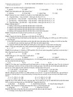 Đề thi thử THPT quốc gia năm 2015 môn sinh học trường THPT khánh hưng, cà mau
