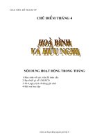 GIÁO ÁN HĐNGLL LỚP 8 THÁNG 4/2011
