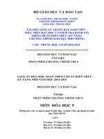 PHÂN PHỐI CHƯƠNG TRÌNH THCS MÔN HÓA HỌC 9