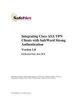 integrating cisco ASA VPN clients with safeword strong authentication version 1