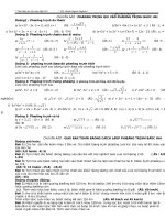 Ôn thi 10:CĐ PT bậc 2 và toán bậc 2