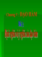 Dinh nghi va y nghia Dao ham(T1)