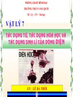 bài TAC DUNG TU - HOA - SINH LY VL7
