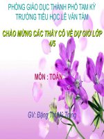 Toan- tiêt : Luyên  tâp chung