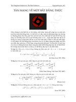 các bài tập về bất đẳng thức