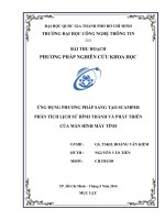 Tiểu luận môn phương pháp nghiên cứu khoa học ỨNG DỤNG PHƯƠNG PHÁP SÁNG TẠO SCAMPER PHÂN TÍCH LỊCH SỬ HÌNH THÀNH VÀ PHÁT TRIỂN CỦA MÀN HÌNH MÁY TÍNH