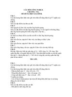 Câu hỏi ôn tập chương III Công nghệ 8