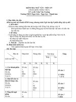 KT Tiết 157 Ngữ văn 9 ( Đổi mới ra đề)