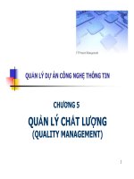 Bài giảng quản lý dự án công nghệ thông tin   chương 5