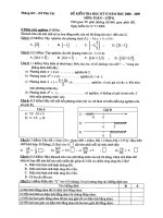Đề Thi Toán 8 - HK2 (08 - 09)