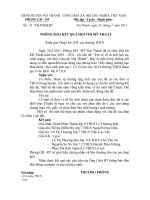 KẾT QUẢ HỘI THI MỸ THUẬT THCS NĂM 2011