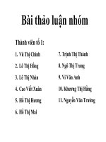 cơ chế thụ tinh