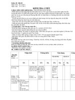 TIẾT KIỂM TRA 1 TIẾT CÓ MA TRÂN MỚI (CHUẨN)