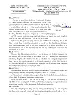 ĐỀ HSG TỈNH BẮC NINH 2011