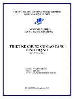 Đồ án tốt nghiệp xây dựng  Thiết kế chung cư cao tầng Bình Thạnh