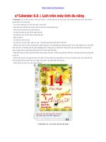 eCalendar 6.0  Lịch trên máy tính đa năng