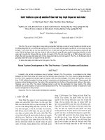 báo cáo khoa học đề tài PHÁT TRIỂN DU LỊCH CỘI NGUỒN Ở TỈNH PHÚ THỌ THỰC TRẠNG VÀ GIẢI PHÁP