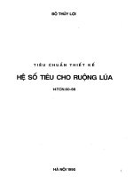 Tieu chuẩn thiết kế hệ só tiêu cho ruộng lúa14TCN601988TCTK