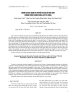 báo cáo khoa học đề tài ĐÁNH GIÁ ĐA DẠNG DI TRUYỀN VÀ SỰ CÓ MẶT GEN KHÁNG VIRUS XOĂN VÀNG LÁ Ở CÀ CHUA