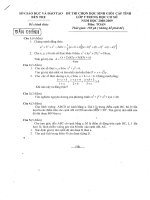 Đề thi HSG Tỉnh Toán năm 2008-2009