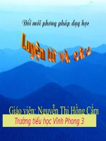 LTVC- Từ chỉ sự vật