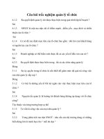 Câu hỏi trắc nghiệm đúng sai môn quản lý tổ chức và hướng dẫn trả lời